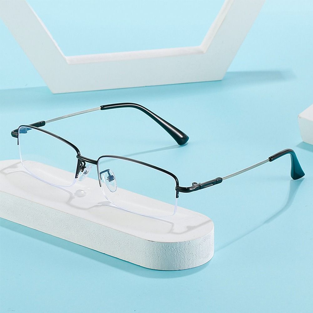 Women Bags Under 500 - Myopia Glasses Unisex Metal Frame Blue