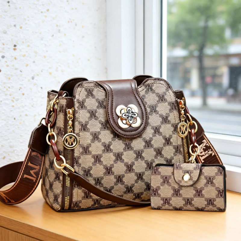 Women Bags Work - vintage letter printed shoulder bag, fashionable