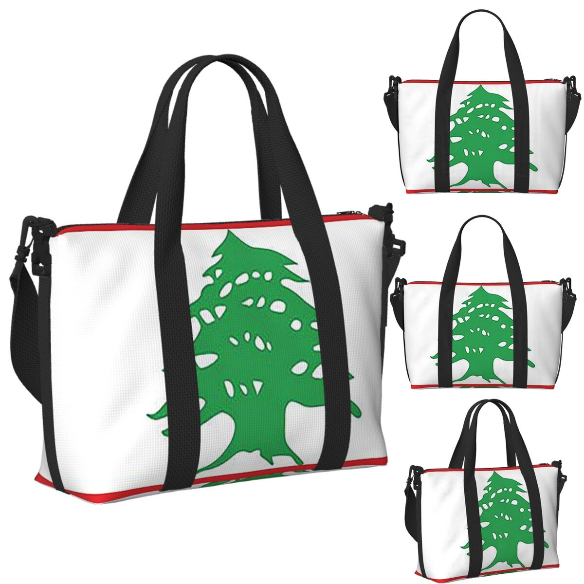 Women Bags Lebanon - Custom Flag Of Lebanon Beach Travel