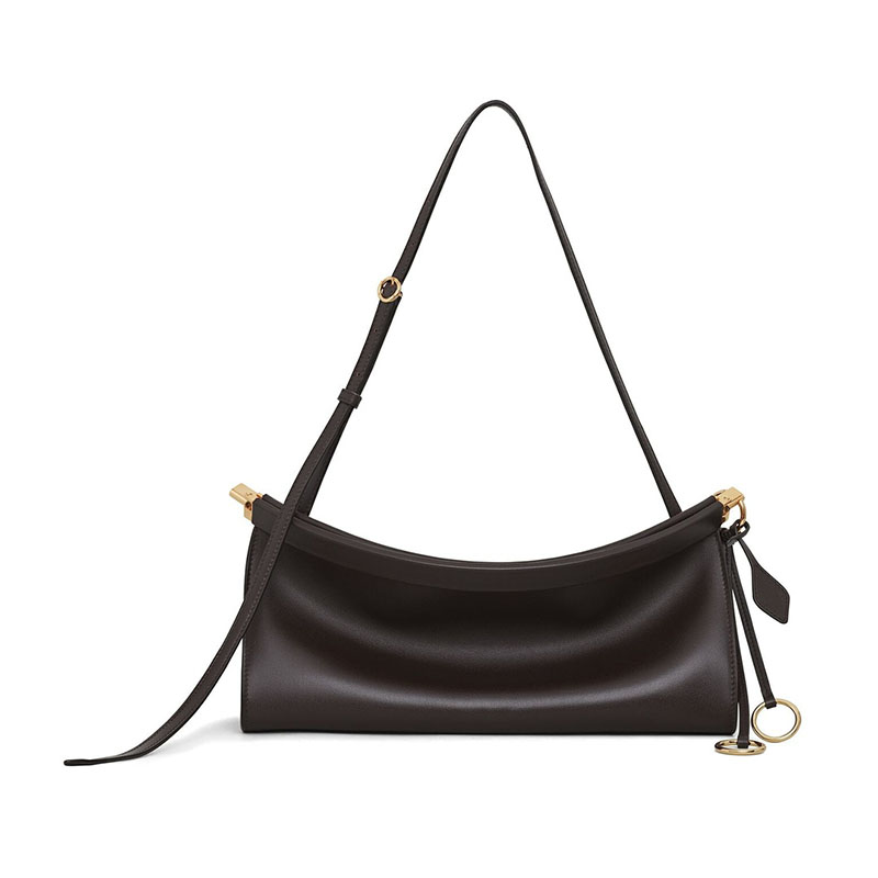Half Moon Crescent - Luxury Serpentine Shoulder Bag Snake Pattern