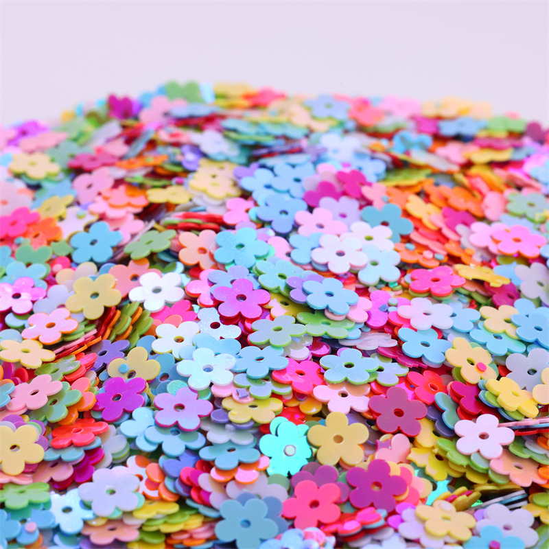 Women Bags Under 500 - 500g/bag 7mm Gold 5-Petal Flower Sequins