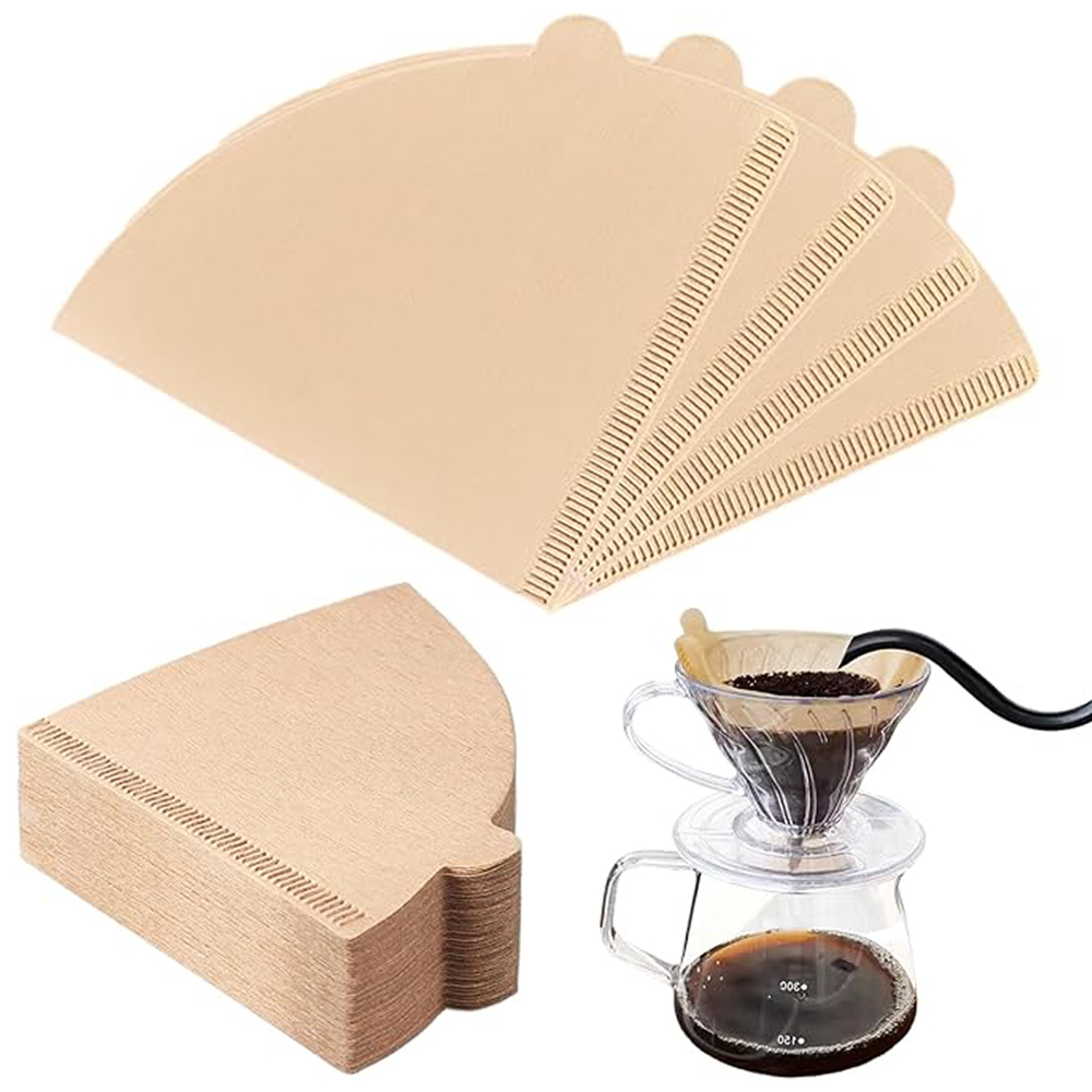 Women Bags Louis Vuitton - 100PCS Coffee Filter Paper V-Shaped Wood