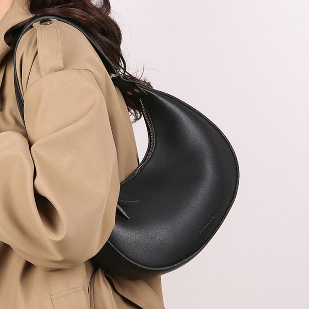 Half Moon Crescent - Fashion PU Leather Half Moon Shoulder