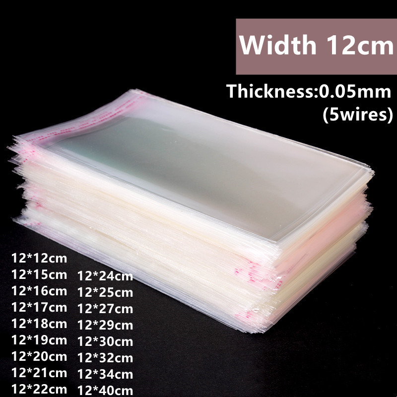 Women Bags Under 500 - 500/1000pcs Width 12cm Clear Candy Cellophane