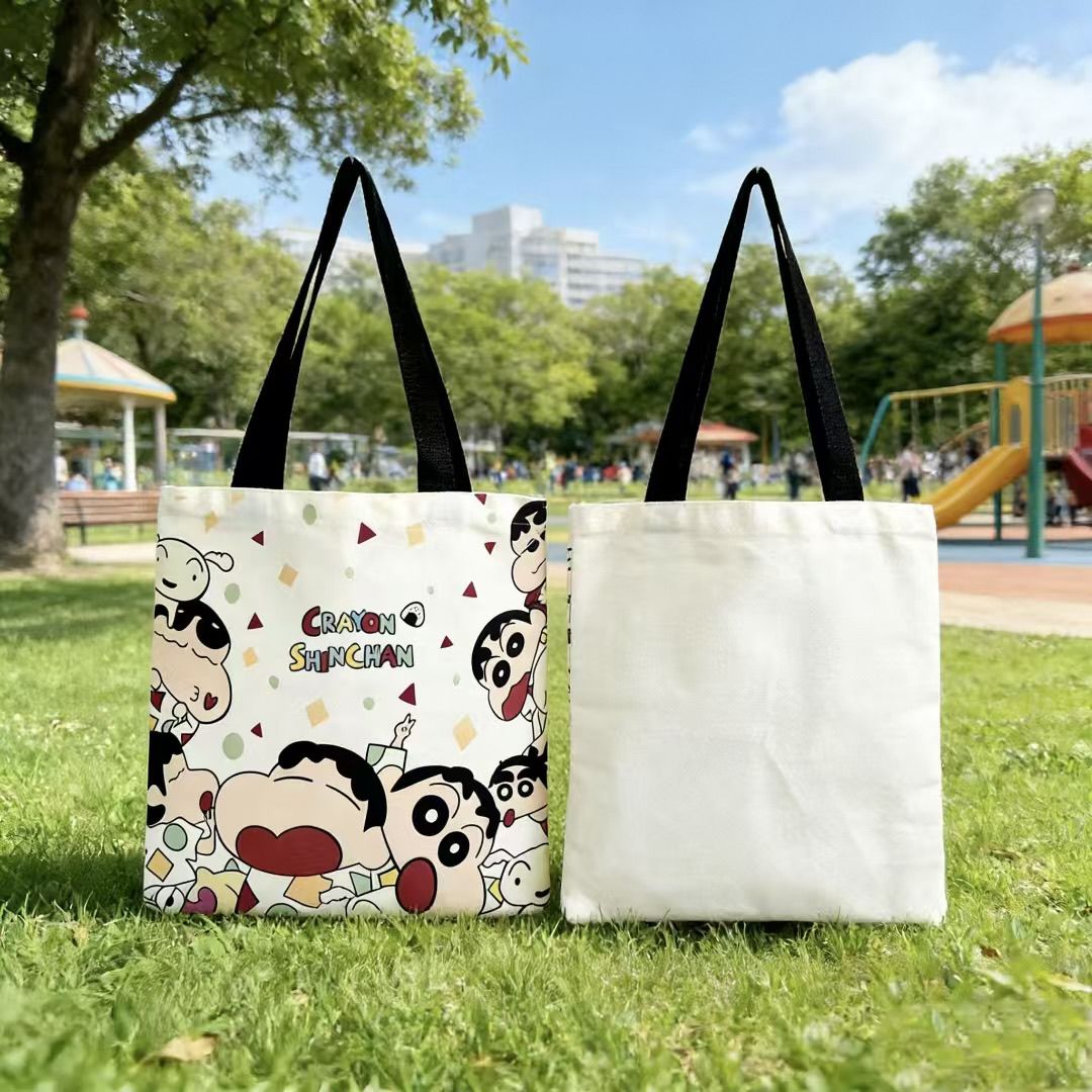 Women Bags 2026 - 2026 New Crayon Shin-chan Canvas Tote