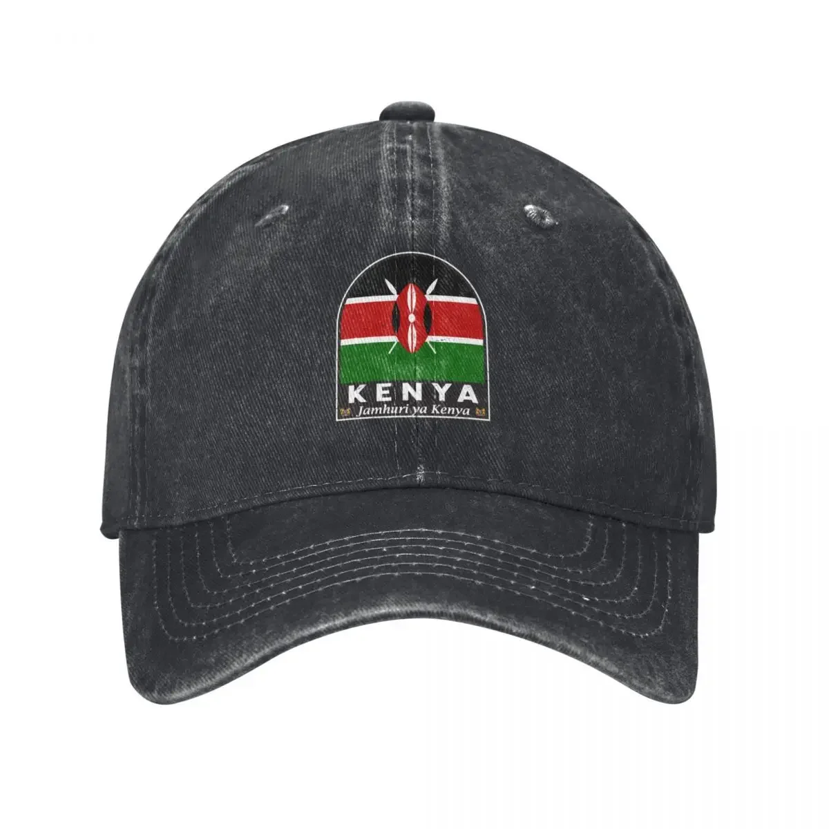 Women Bags Kenya - Kenya Flag Emblem Distressed Vintage Baseball