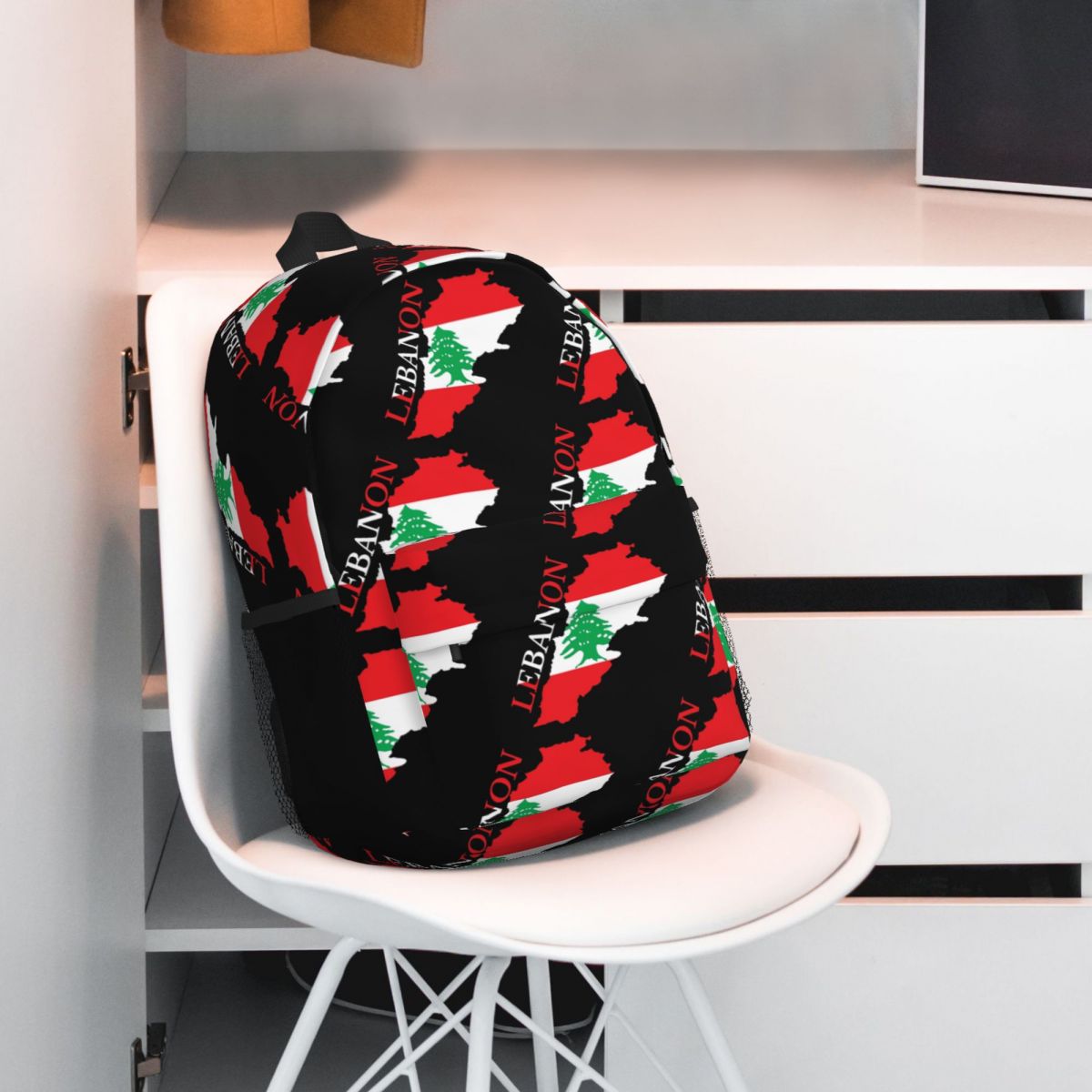 Lebanon Flag Map Backpack Hot  - đánh giá và giá Women Bags Lebanon