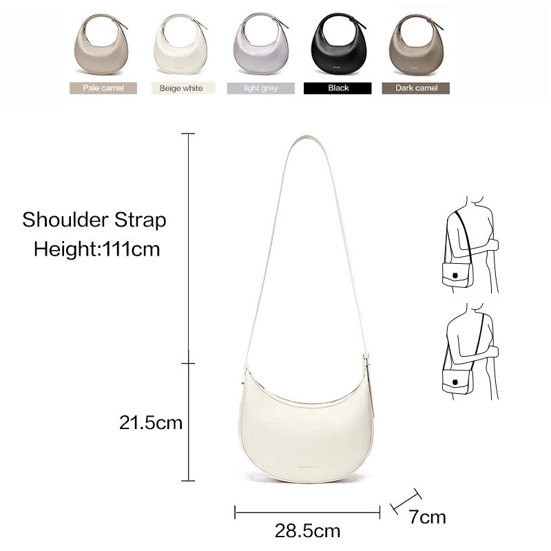 FOXER Brand PU Leather Women's - đánh giá và giá Half Moon Crescent