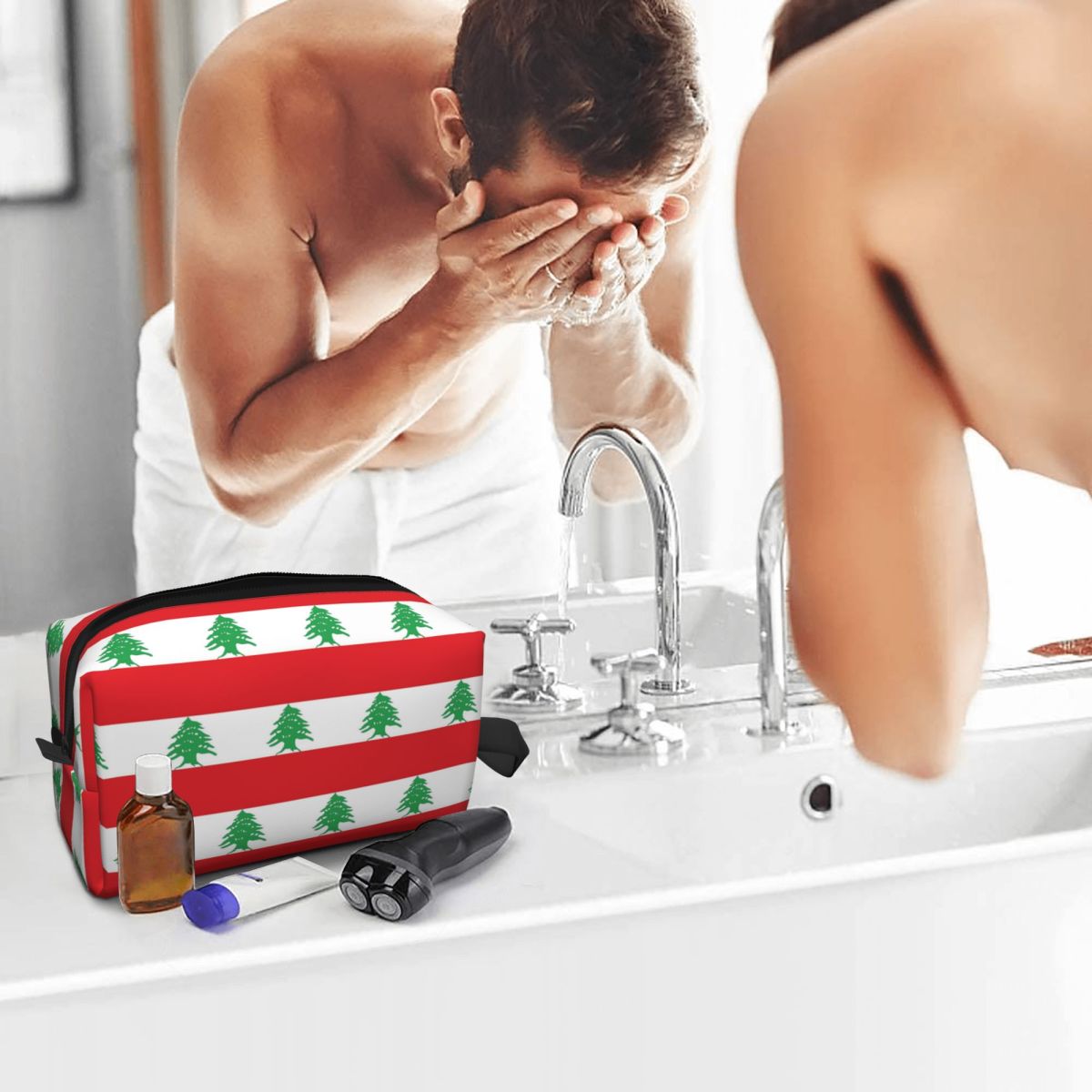 Flag Of Lebanon Makeup Bag Cos - đánh giá và giá Women Bags Lebanon