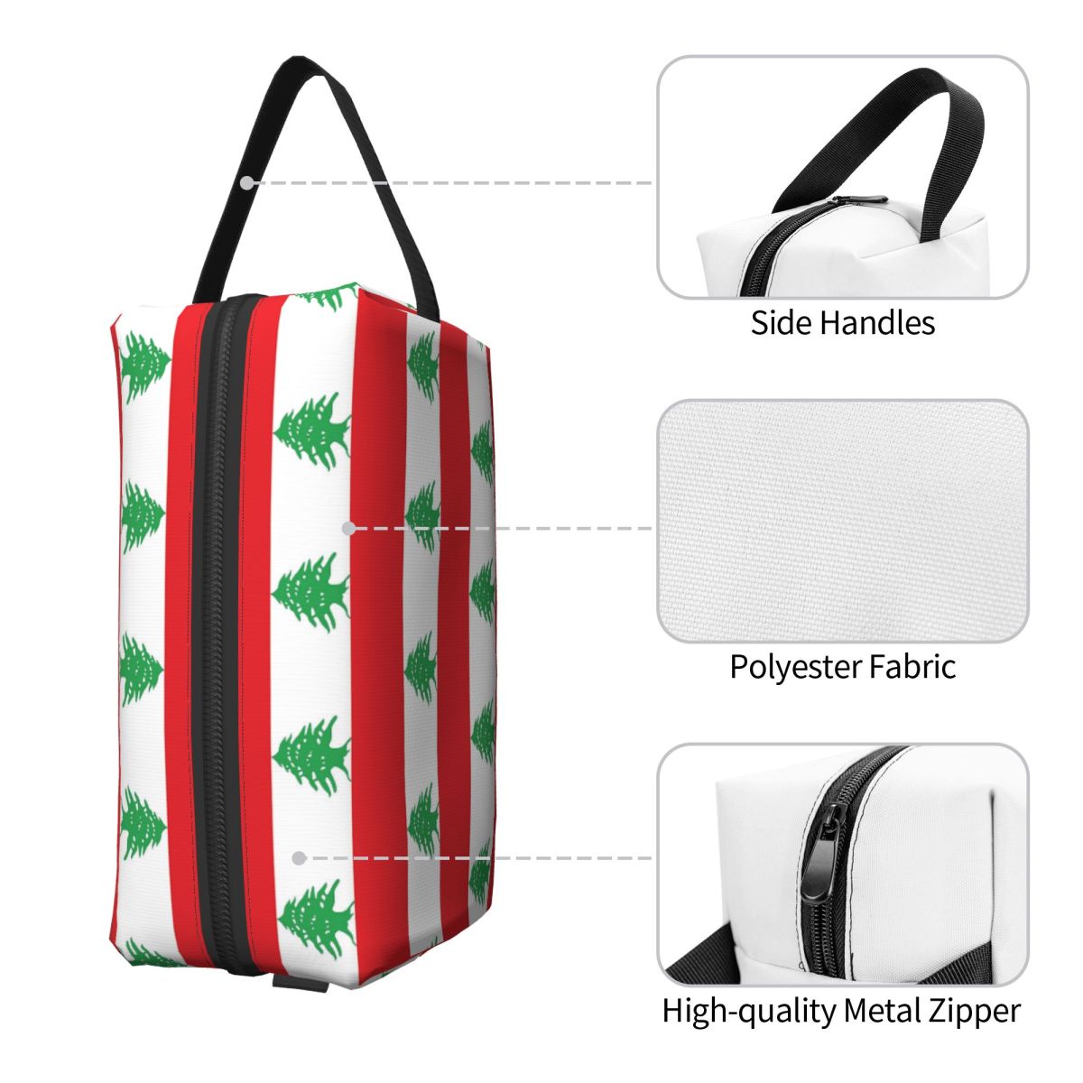Flag Of Lebanon Makeup Bag Cos - đánh giá và giá Women Bags Lebanon