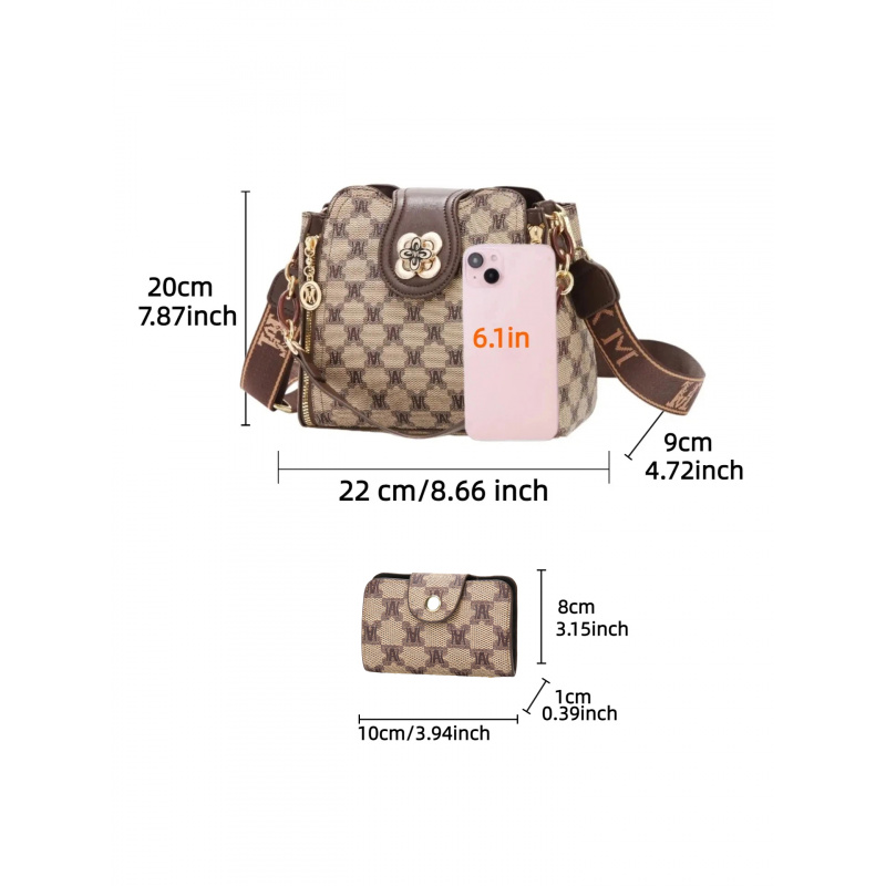 vintage letter printed shoulde - đánh giá và giá Women Bags Work