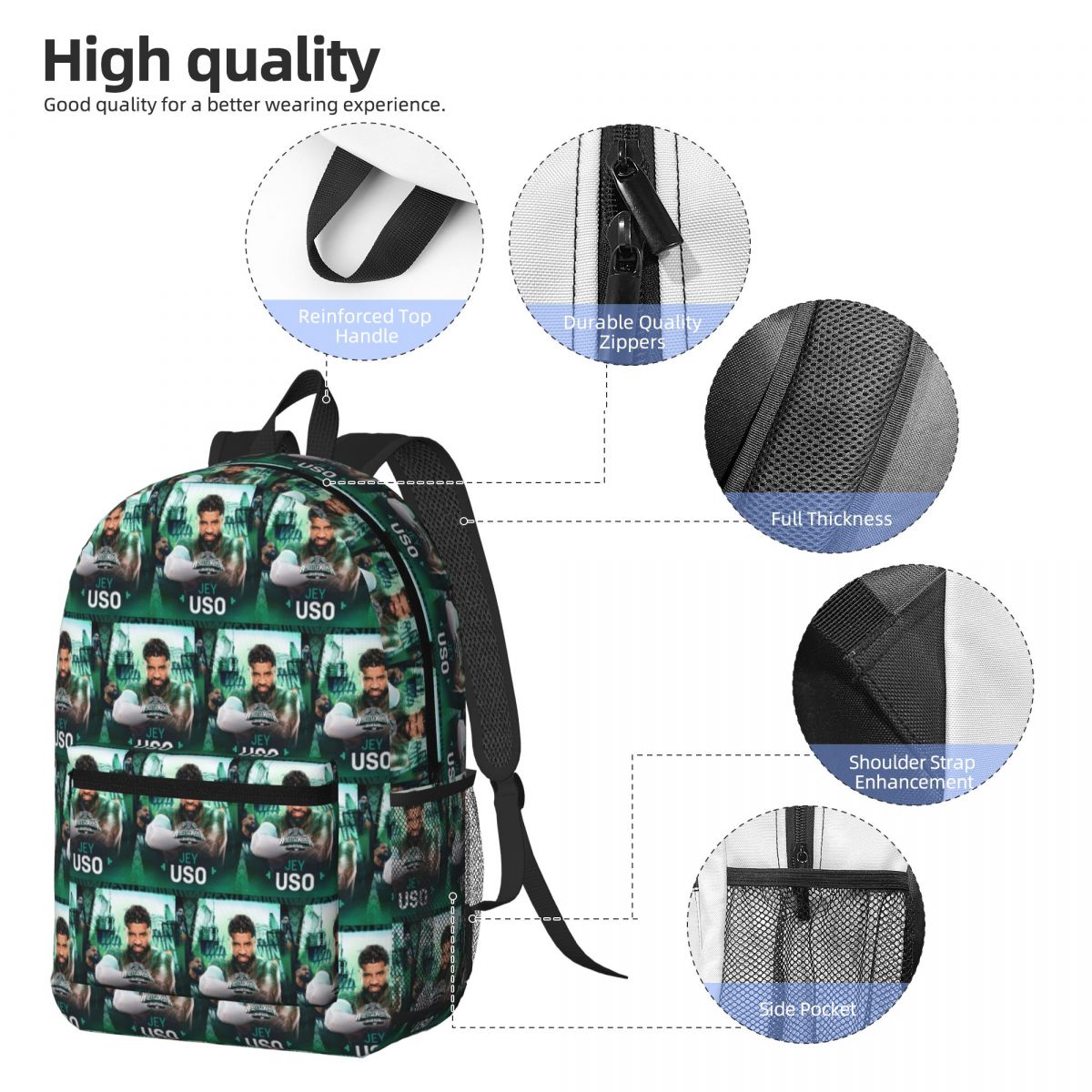Winner WWE Jey Uso Backpack Da - đánh giá và giá Women Bags Winners