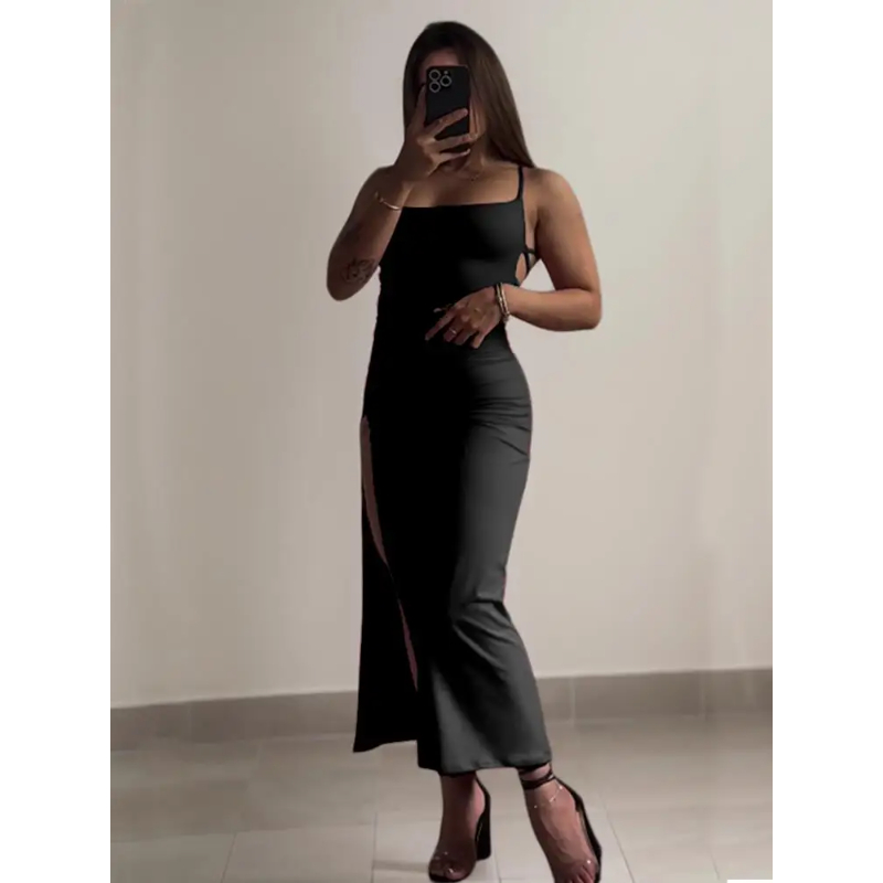 2025 Sexy Suspender Slit Dress - đánh giá và giá Women Bags Winners