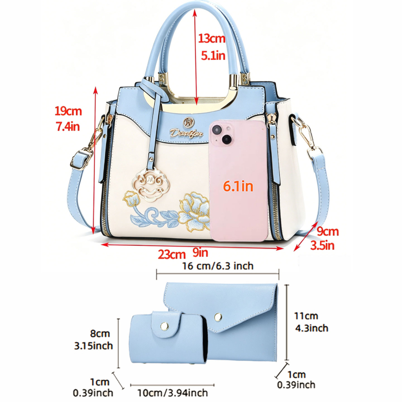 3-piece set of high-quality em - đánh giá và giá Women Bags Work