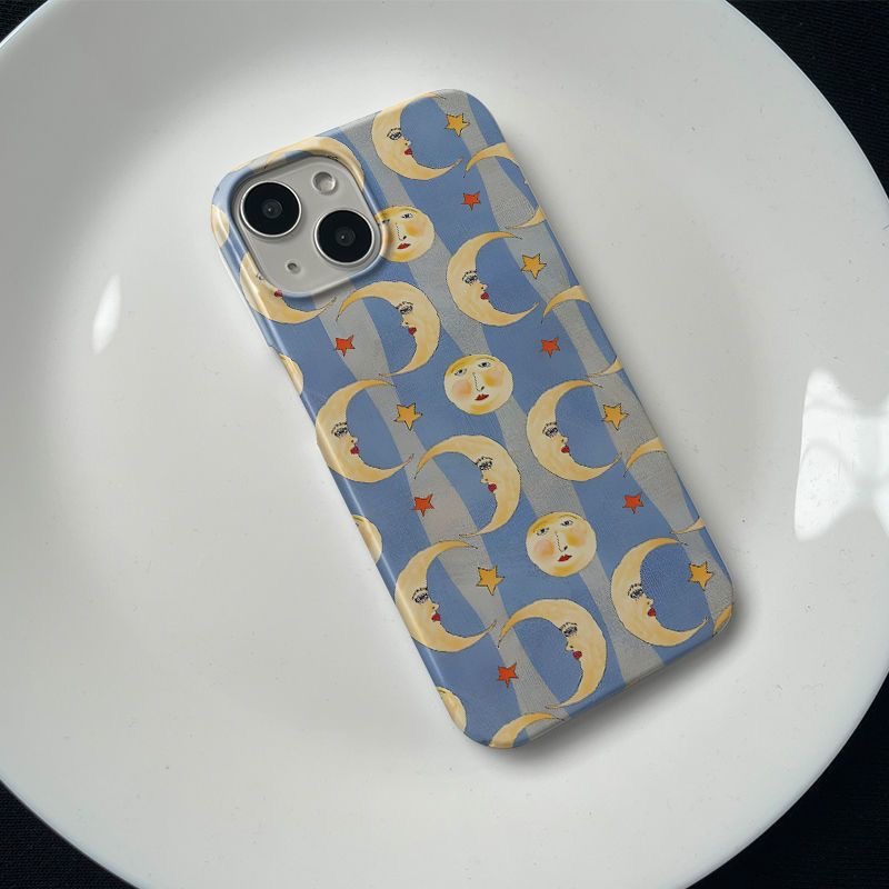 Vintage Blue Striped Face Cres - đánh giá và giá Half Moon Crescent