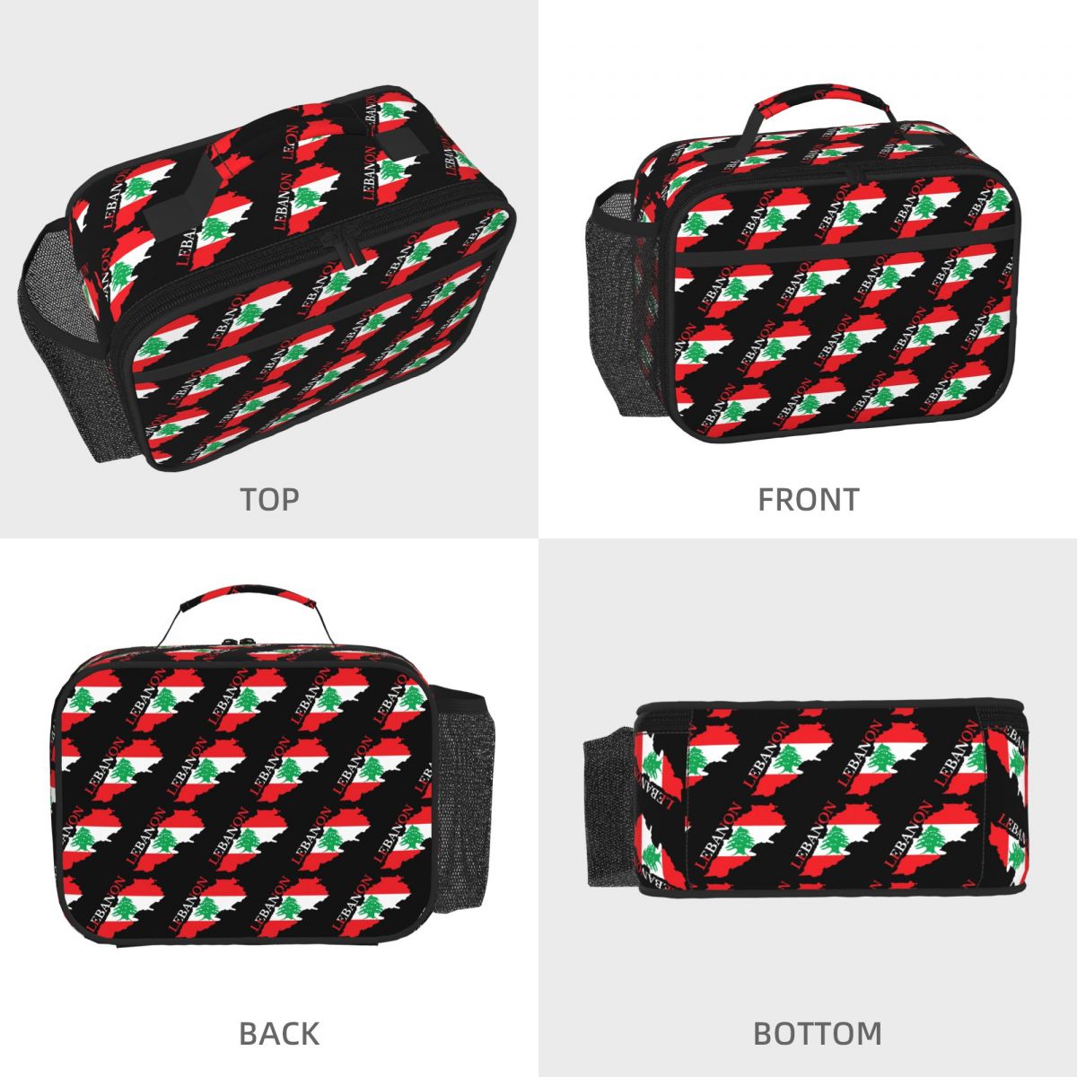 Lebanon Flag Map Insulated Lun - đánh giá và giá Women Bags Lebanon