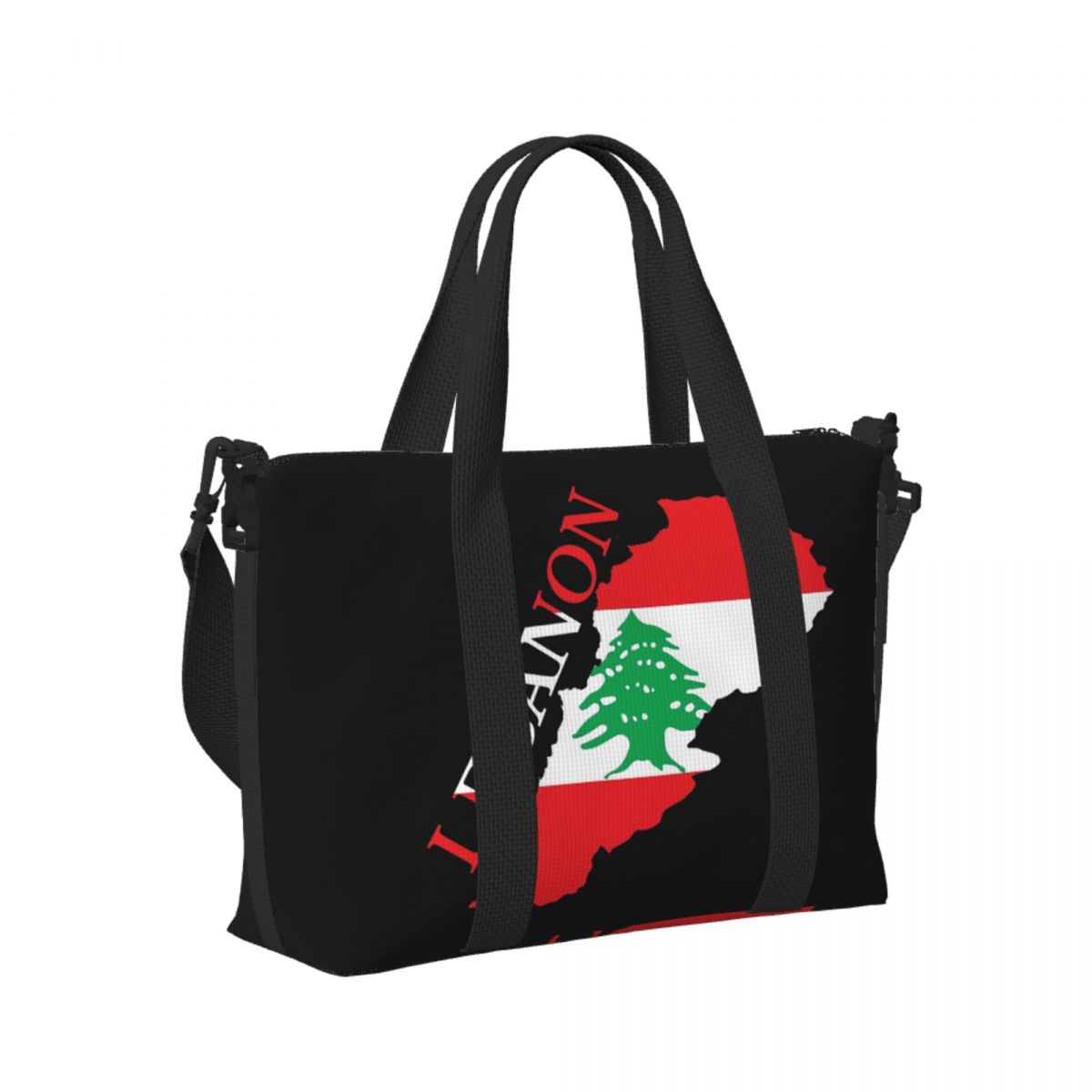Custom Lebanon Flag Map Beach  - đánh giá và giá Women Bags Lebanon