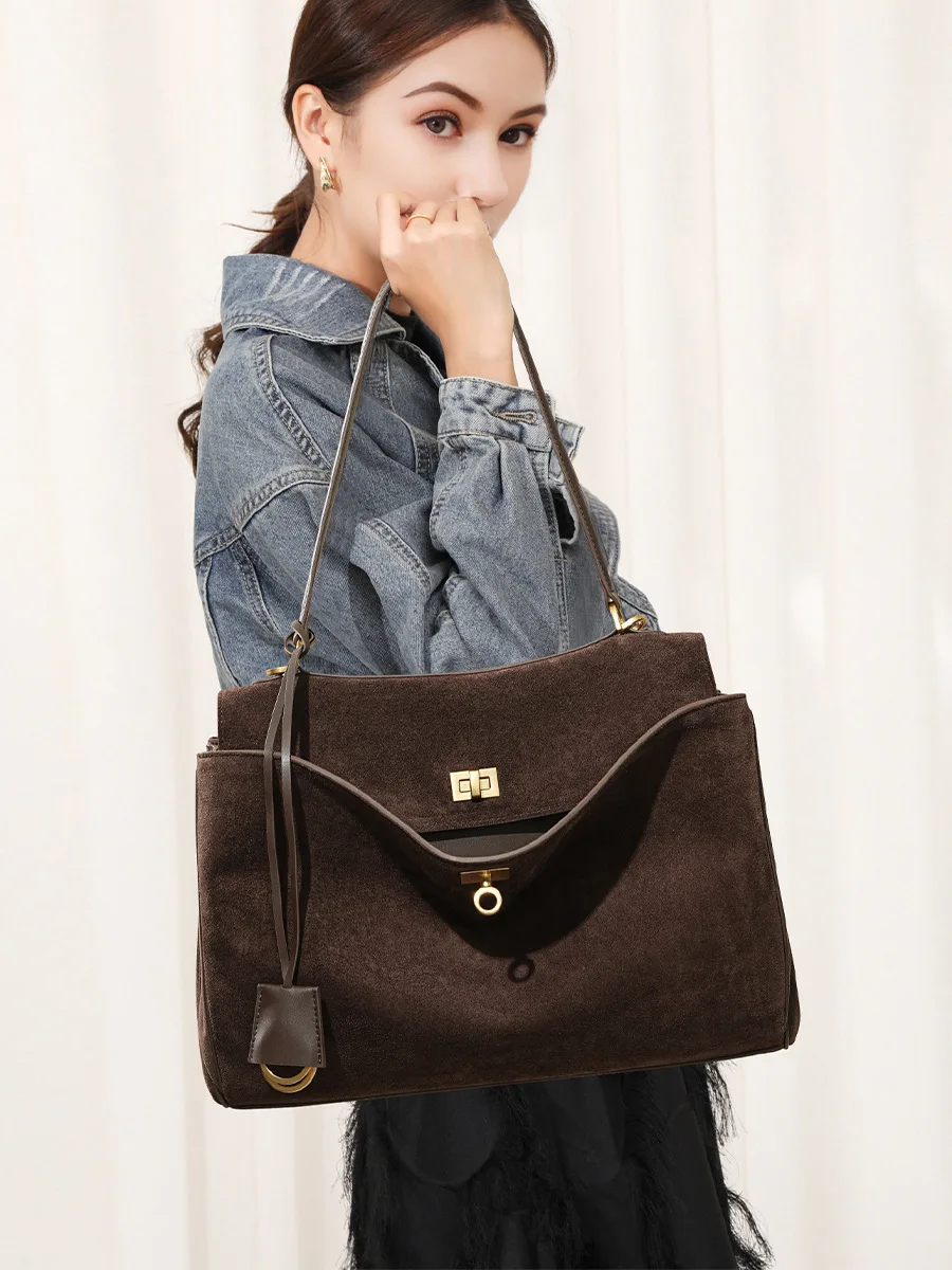 Autumn Winter Women's Suede ge - đánh giá và giá Women Bags On Sale