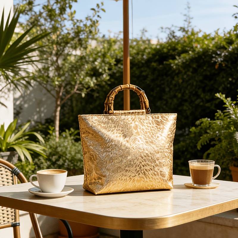 Light luxury metallic gold jac - đánh giá và giá Women Bags On Sale