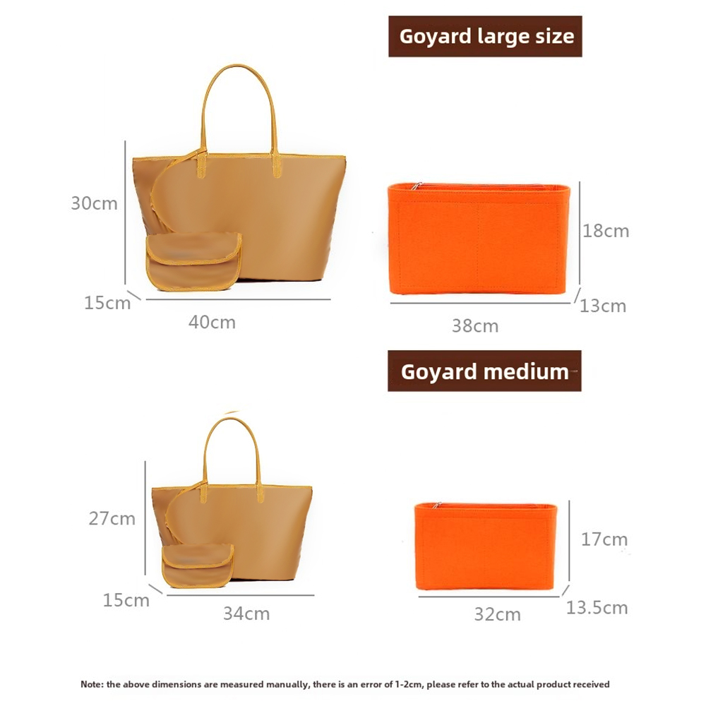 Felt Insert Bag Cosmetic Organ - đánh giá và giá Women Bags Goyard