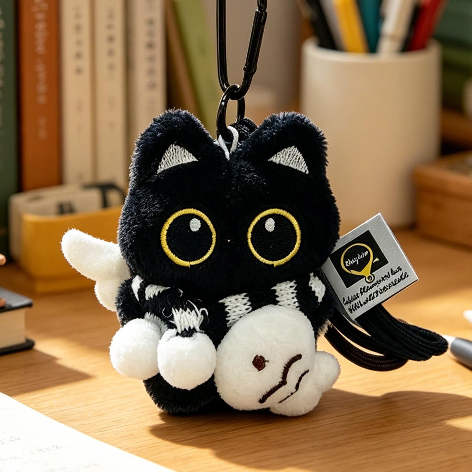 Black Cat Plush Shape Bag Char - đánh giá và giá Women Bags Louis Vuitton