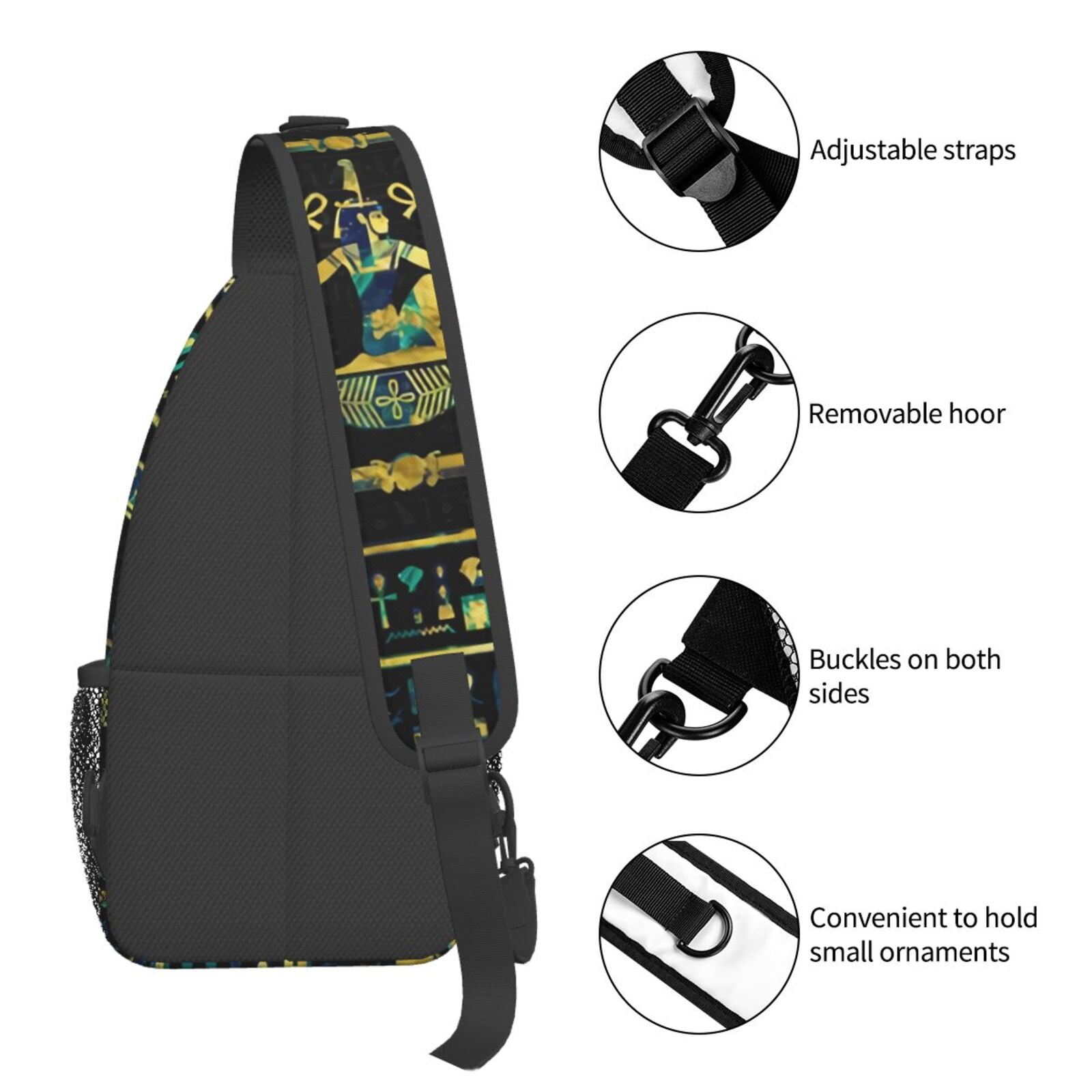 Egyptian Hieroglyphs Golden In - đánh giá và giá Women Bags India