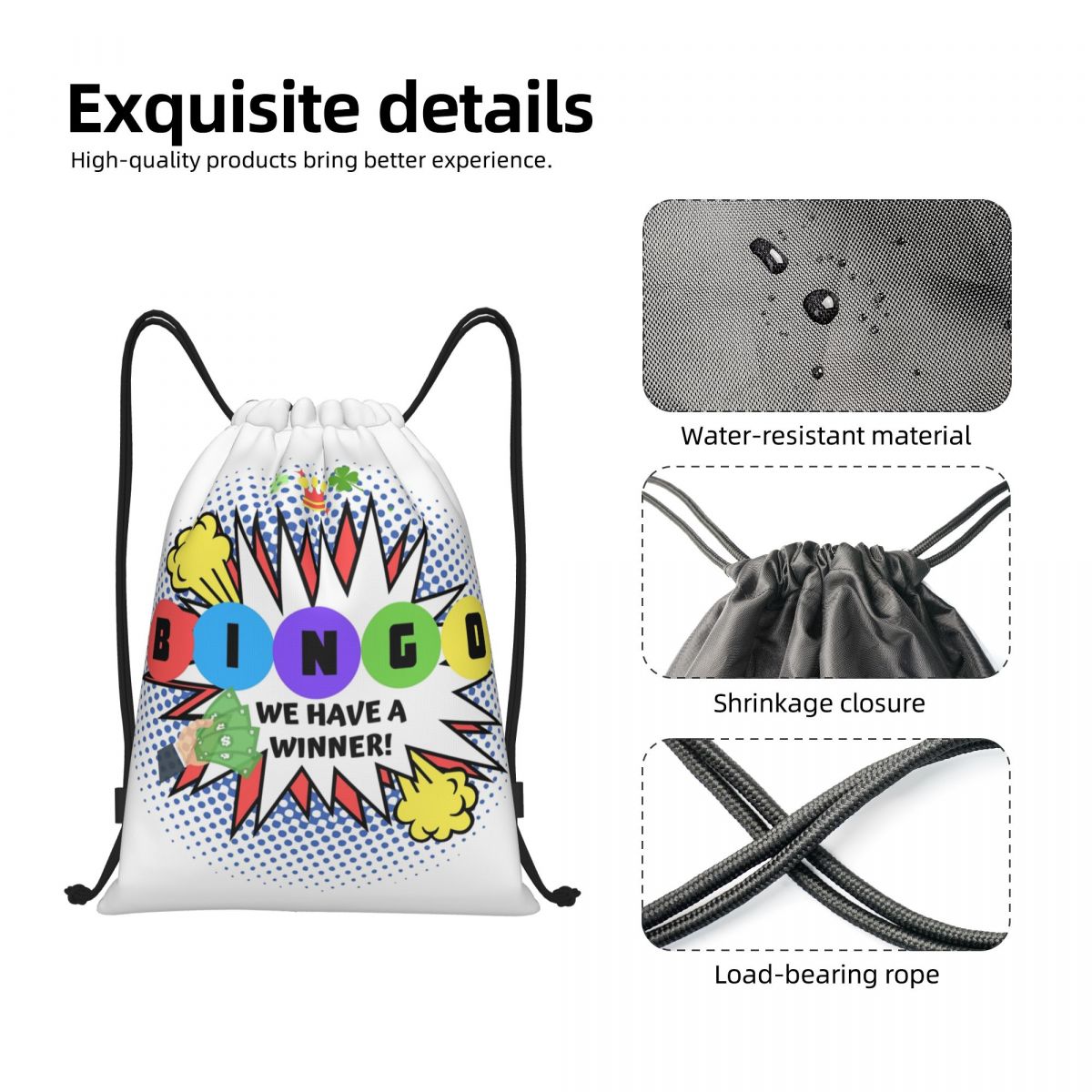 Bingo We Have A Winner Drawstr - đánh giá và giá Women Bags Winners